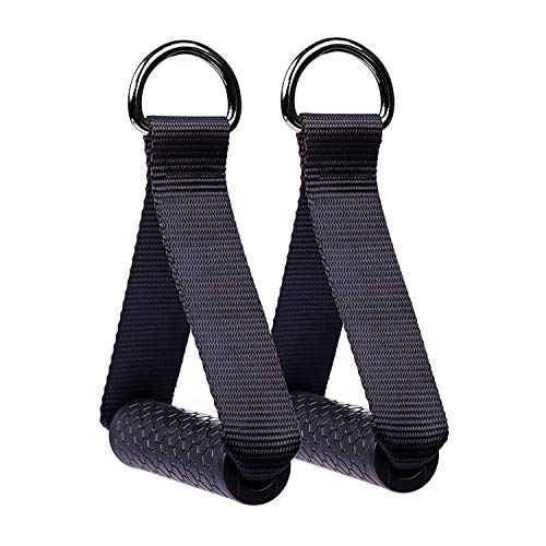 Hossom Asas de Repuesto para Correa de Ejercicios, Resistencia a la Flexión Mejorada, Nylon Cuerda Tríceps Manija Crossover Gimnasio Máquina Fijación, Empuñadura de Silicona con núcleo de ABS Macizo Hossom Asas de Repuesto para Correa de Ejercicios, Resistencia a la Flexión Mejorada, Nylon Cuerda Tríceps Manija Crossover Gimnasio Máquina Fijación, Empuñadura de Silicona con núcleo de ABS Macizo