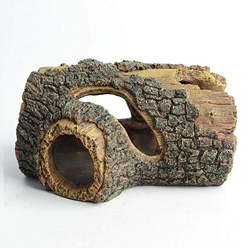 Hygger Decoración Acuario, Cueva Adorno Acuario Resina Hueco Árbol Tronco Decoración Acuarios y Peceras Simulación de Decoración en Madera Hygger Decoración Acuario, Cueva Adorno Acuario Resina Hueco Árbol Tronco Decoración Acuarios y Peceras Simulación de Decoración en Madera