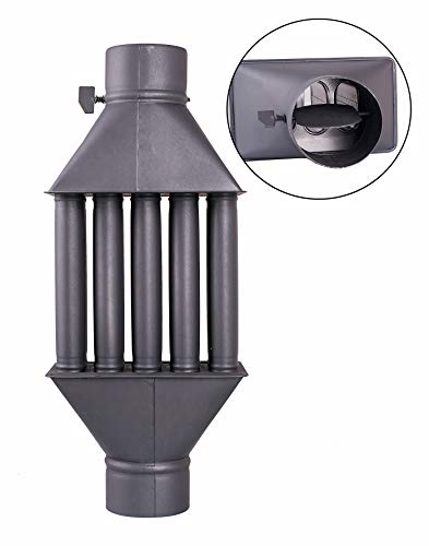 Intercambiador de calor de chimenea Diplomat/Intercambiador de aire caliente, enfriador de gas de escape, diámetro de 130 m, 5 tubos con amortiguador