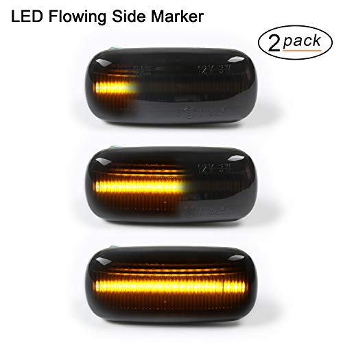 Intermitentes laterales LED OZ-LAMPE 2 X dinámica LED Intermitentes laterales ámbar 18 SMD con no polaridad CAN-bus Libre de errores OE Socket Smoke para Aud-i A3/S3 A4/S4 A6/S6 A8 D3 TT 8J Intermitentes laterales LED OZ-LAMPE 2 X dinámica LED Intermitentes laterales ámbar 18 SMD con no polaridad CAN-bus Libre de errores OE Socket Smoke para Aud-i A3/S3 A4/S4 A6/S6 A8 D3 TT 8J
