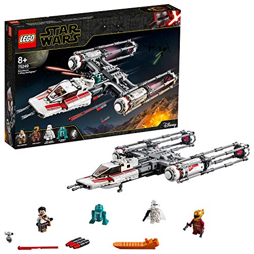 LEGO Star Wars TM - Caza Estelar Ala-Y de la Resistencia, Juguete de Construcción de Nave Espacial de la Guerra de las Galaxias Episodio IX: El Ascenso de Skywalker, A partir de 8 años (75249) LEGO Star Wars TM - Caza Estelar Ala-Y de la Resistencia, Juguete de Construcción de Nave Espacial de la Guerra de las Galaxias Episodio IX: El Ascenso de Skywalker, A partir de 8 años (75249)