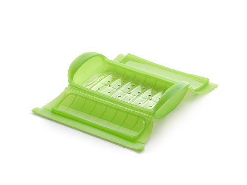 Lékué - Estuche de vapor con bandeja, 1-2 personas, color verde Lékué - Estuche de vapor con bandeja, 1-2 personas, color verde