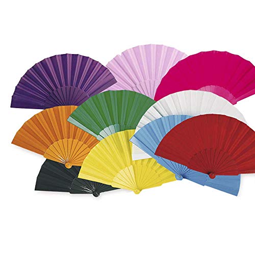 Lote 24 Abanicos de plástico con tela colores surtidos. Abanicos para eventos, detalles para los invitados, boda, comunión o bautizo. Lote 24 Abanicos de plástico con tela colores surtidos. Abanicos para eventos, detalles para los invitados, boda, comunión o bautizo.