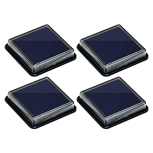 Luces Solares Jardin, Lámpara Solar Exterior IP68 Impermeable Auto ON/OFF Luz Solar del Piso para Step Garaje Camino Patio Deck Entrada Vía Calle Valla - Blanco Cálido - Cuadrado - 4 Pack Luces Solares Jardin, Lámpara Solar Exterior IP68 Impermeable Auto ON/OFF Luz Solar del Piso para Step Garaje Camino Patio Deck Entrada Vía Calle Valla - Blanco Cálido - Cuadrado - 4 Pack