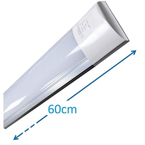 Luminaria LED de Superficie 60 cm, 20w, Color Blanco Frío (6500K). Directa y sin parpadeos. 18w. (60cm) Luminaria LED de Superficie 60 cm, 20w, Color Blanco Frío (6500K). Directa y sin parpadeos. 18w. (60cm)
