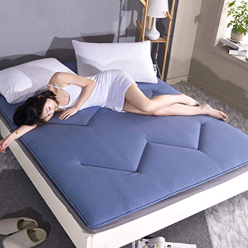 LXYCD Sueño Colchón,japonés Suelo Estera para Dormir,Estudiante Dorm Tatami Colchón De Futón Gruesas Moquetas Futón Fluffy Respirable Alquiler De Piso-Azul 90x200cm(35x79inch) LXYCD Sueño Colchón,japonés Suelo Estera para Dormir,Estudiante Dorm Tatami Colchón De Futón Gruesas Moquetas Futón Fluffy Respirable Alquiler De Piso-Azul 90x200cm(35x79inch)