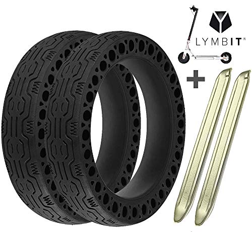 Lymbit x2 Neumático sólido Antideslizante reemplazo para Ruedas macizas Llanta De Patinete Scooter eléctrico Xiaomi M365
