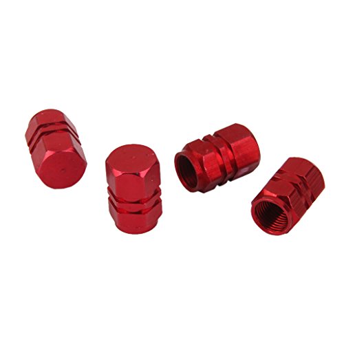MagiDeal 4x Tapas Tapones Válvulas Cubierta de Neumático Aluminio para LLanta de Camión Coche Color Rojo MagiDeal 4x Tapas Tapones Válvulas Cubierta de Neumático Aluminio para LLanta de Camión Coche Color Rojo