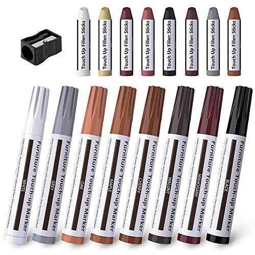 Marcadores Madera Para Muebles, 17pcs Rotuladores Reparadores para Mobiliario, Reparación de Muebles Pintura y Rayado Reparadores Retoques para Manchas,Rasguños,Piso de madera,Oficina,Cama,Mesa Marcadores Madera Para Muebles, 17pcs Rotuladores Reparadores para Mobiliario, Reparación de Muebles Pintura y Rayado Reparadores Retoques para Manchas,Rasguños,Piso de madera,Oficina,Cama,Mesa
