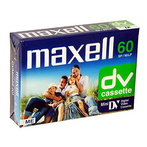 Maxell MAXDVM60 - Cinta de grabación (grabación de 60 minutos) multicolor