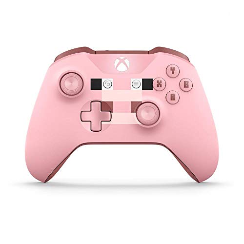 Microsoft - Mando Inalámbrico: Edición Limitada Minecraft Pig (Xbox One), rosa