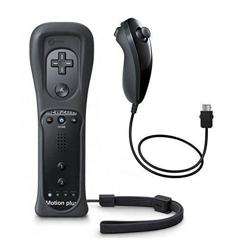 mini kitty 2 en 1 Motion Plus Mando y Nunchunk para Nintendo Wii/Wii u + Funda de Silicona - Negro mini kitty 2 en 1 Motion Plus Mando y Nunchunk para Nintendo Wii/Wii u + Funda de Silicona - Negro