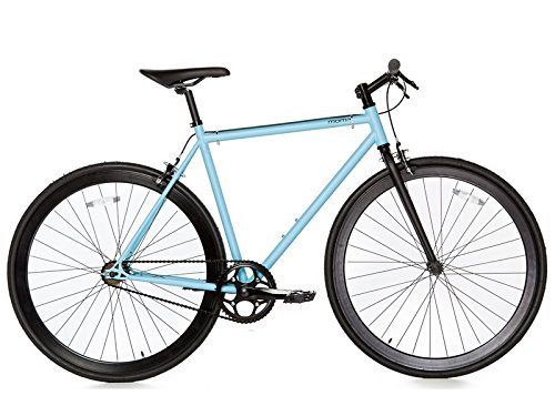 Moma Bikes Bicicleta Fixie Urbana, Fixie AzulFixed Gear & Single Speed (Varias Tallas)