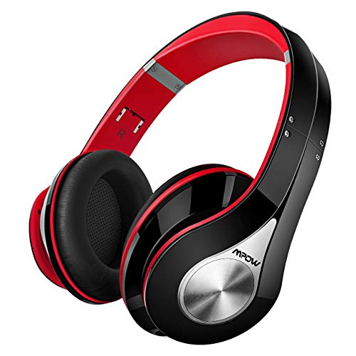Mpow 059 Auriculares Diadema Bluetooth con Micrófono CVC 6.0, 25 hrs de Reproducir, Sonido Estéreo, Auriculares Diadema Inlámbricoa para TV, Cascos Bluetooth Diadema Plegable para Skype/PC/Móvil, Rojo Mpow 059 Auriculares Diadema Bluetooth con Micrófono CVC 6.0, 25 hrs de Reproducir, Sonido Estéreo, Auriculares Diadema Inlámbricoa para TV, Cascos Bluetooth Diadema Plegable para Skype/PC/Móvil, Rojo