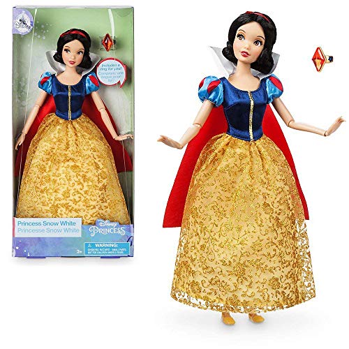 Muñeca clásica con anillo de Disney, 30 cm, blanca nieve. Muñeca clásica con anillo de Disney, 30 cm, blanca nieve.
