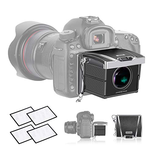 Neewer Visor Cámara Universal Ampliación 3X para Sony A7II/RX100/A9/RX1 Canon 6D Mark II/7D Mark II/77D/800/D1DX/1DXII/5DIII Nikon D5/D850/D7200 y Otras Cámaras DSLR