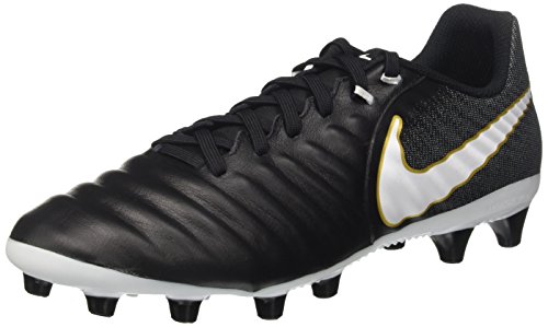 Nike Tiempo Ligera IV AG-Pro, Botas de fútbol para Hombre, Negro Black White Black Metallic Vivid Gold, 42 EU