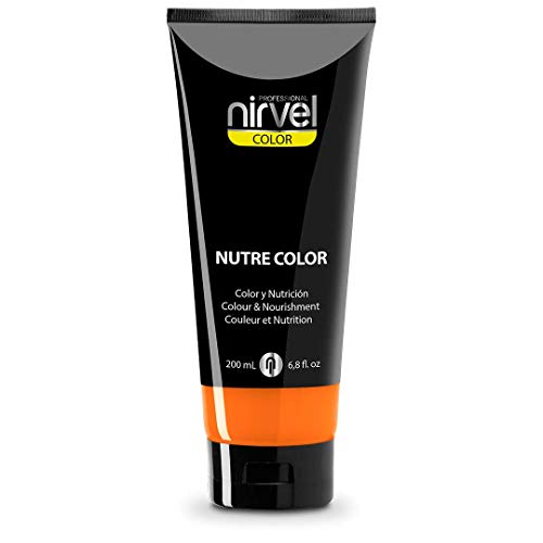 Nirvel NUTRE COLOR FLUOR Mandarina 200 mL Mascarilla Profesional - Coloración temporal - Nutrición y brillo Nirvel NUTRE COLOR FLUOR Mandarina 200 mL Mascarilla Profesional - Coloración temporal - Nutrición y brillo