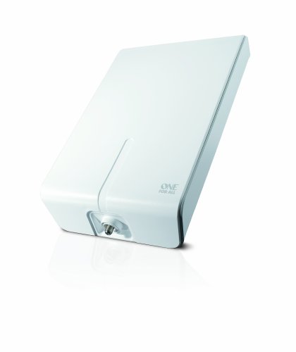 One For All SV9455, Antena de TV para Exterior, Recibe TDT en un rango de 50km, Antena Full HDTV Digital, Incluye Cable Coaxial de Alto Rendimiento, UHF/ VHF, blanca One For All SV9455, Antena de TV para Exterior, Recibe TDT en un rango de 50km, Antena Full HDTV Digital, Incluye Cable Coaxial de Alto Rendimiento, UHF/ VHF, blanca