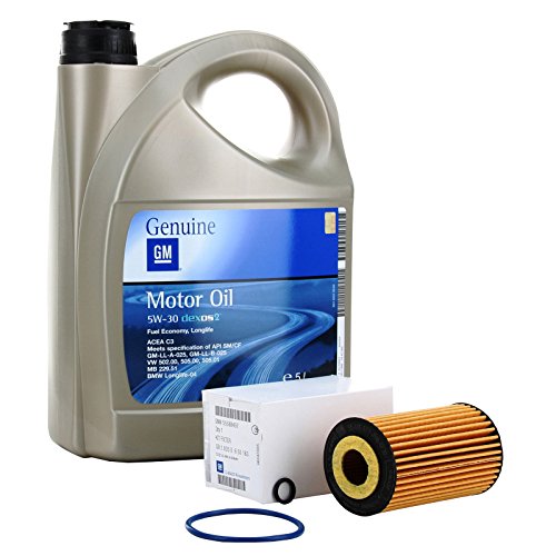 Opel Recambios Originales, Kit Filtro Aceite Motor 5w30 5 litros Motores 1.6CDTI Desde año 2014