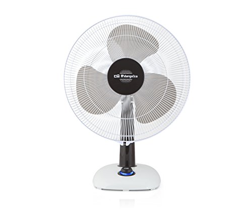 Orbegozo TF 0133 Ventilador de sobremesa oscilante, 3 velocidadessilencioso, asa de transporte, rejilla de seguridad, 40 W de potencia Orbegozo TF 0133 Ventilador de sobremesa oscilante, 3 velocidadessilencioso, asa de transporte, rejilla de seguridad, 40 W de potencia