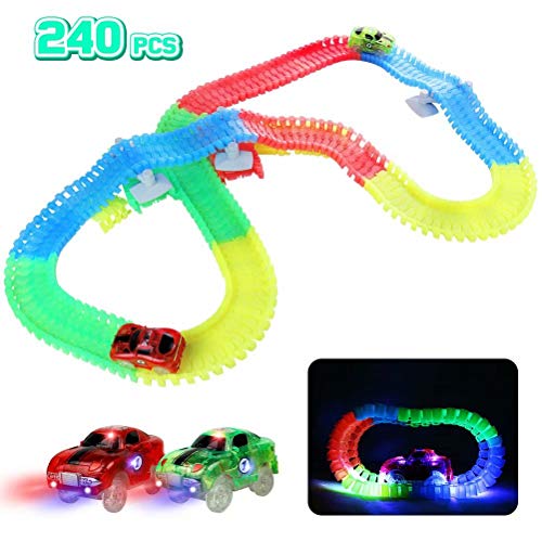 Pista Coches de Circuito Juguetes - Coches Cars Carrera Juguete 240 Piezas Pista Coches Flexible 2 Coche Electrico Niño Niñas Regalo para Juguetes Niños 3 4 5 6 Años Pista Coches de Circuito Juguetes - Coches Cars Carrera Juguete 240 Piezas Pista Coches Flexible 2 Coche Electrico Niño Niñas Regalo para Juguetes Niños 3 4 5 6 Años