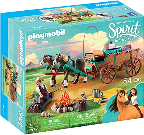 PLAYMOBIL DreamWorks Spirit Papá de Fortu y Carruaje, a Partir de 4 Años (9477) PLAYMOBIL DreamWorks Spirit Papá de Fortu y Carruaje, a Partir de 4 Años (9477)