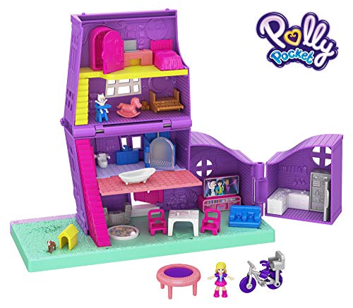 Polly Pocket-GFP42 Casa de muñecas de juguete con accesorios, multicolor (Mattel GFP42) Polly Pocket-GFP42 Casa de muñecas de juguete con accesorios, multicolor (Mattel GFP42)