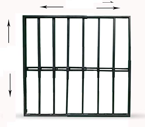 REJA ADAPTABLE DE 55 A 100 CM ANCHO Y ALTO. NEGRA O BLANCA REJA ADAPTABLE DE 55 A 100 CM ANCHO Y ALTO. NEGRA O BLANCA