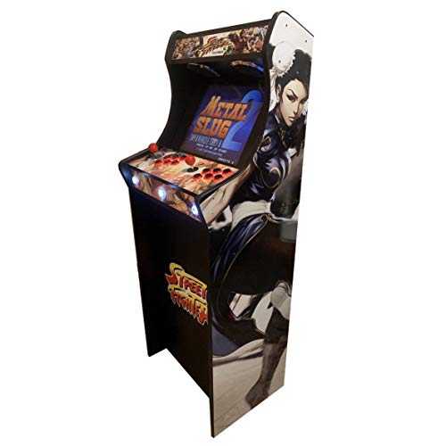 roboticaEnCasa Máquina Arcade Lowboy “ EDICIÓN Deluxe” Videoconsola Retro- Diseño Street Fighter