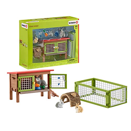 Schleich-42420 Jaula para Conejos (42420) Schleich-42420 Jaula para Conejos (42420)