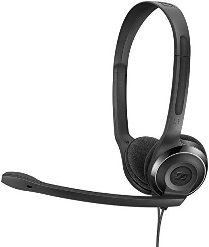 Sennheiser PC 8 USB - Auriculares de diadema abiertos USB (micrófono con cancelación de ruido, sonido estéreo) color negro