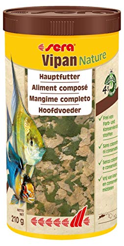 Sera Vipan Nature El alimento Principal con un 4% de harina de Insectos y con Efecto prebiótico, 1 LTR Sera Vipan Nature El alimento Principal con un 4% de harina de Insectos y con Efecto prebiótico, 1 LTR