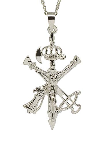 Sicuore Collar Colgante Cruz Cristo De Mena Cruz del Legionario y del Voluntariado para Mujer Hombre - Plata de Ley 925 Incluye Cadena 45cm Y Estuche para Regalo Sicuore Collar Colgante Cruz Cristo De Mena Cruz del Legionario y del Voluntariado para Mujer Hombre - Plata de Ley 925 Incluye Cadena 45cm Y Estuche para Regalo
