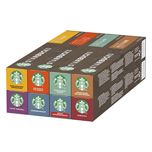 STARBUCKS By Nespresso Variety Pack, 8 X Tubos De 10 Cápsulas De Café 444 g STARBUCKS By Nespresso Variety Pack, 8 X Tubos De 10 Cápsulas De Café 444 g