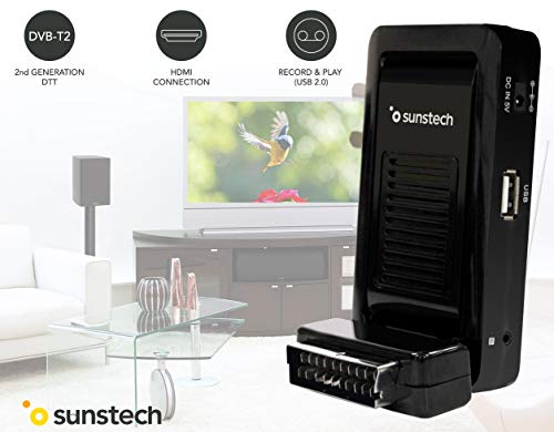Sunstech DTBP700HD2BK, Mini Sintonizador, 1, Negro Sunstech DTBP700HD2BK, Mini Sintonizador, 1, Negro