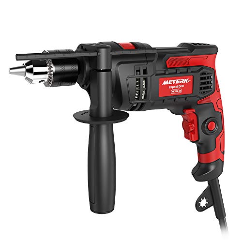 Taladro Eléctrico , Meterk 850W Taladro Percutor de 13 mm 3000 rpm Velocidad Variable 360 ° Perilla Reversible de Ajuste de Velocidad para Taladrar acero Albañilería Hormigón Madera Taladro Eléctrico , Meterk 850W Taladro Percutor de 13 mm 3000 rpm Velocidad Variable 360 ° Perilla Reversible de Ajuste de Velocidad para Taladrar acero Albañilería Hormigón Madera