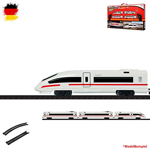 Tren eléctrico Starter Edition con rieles, Tren rápido, locomotor, locomotor, locomotor, Sonido, Incluye vagones y Muchos Accesorios, Juego Completo