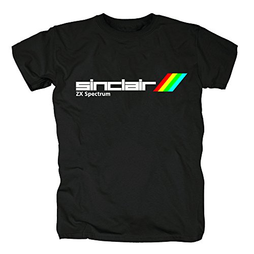 TShirt-People TSP Sinclair ZX Spectrum Camiseta para Hombre L Negro
