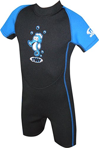 TWF Seahorse - Traje para deportes acuáticos, color azul, talla 3-4 Años,T1