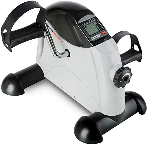 Ultrasport Minibicicleta doméstica, pedalina, ejercitador de brazos y piernas para todas las edades con consola, resistencia ajustable, aparato de gimnasia para el hogar y la oficina Ultrasport Minibicicleta doméstica, pedalina, ejercitador de brazos y piernas para todas las edades con consola, resistencia ajustable, aparato de gimnasia para el hogar y la oficina