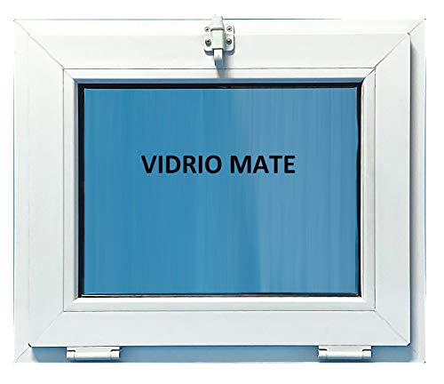(V08M) Ventana Pvc Baño 600x500 Golpete Abatible Climalit Mate (V08M) Ventana Pvc Baño 600x500 Golpete Abatible Climalit Mate
