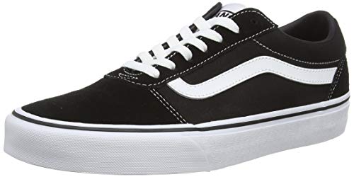 Vans Ward Canvas, Zapatillas Hombre, Negro ((Suede/Canvas) Black/White C4R), 43 EU Vans Ward Canvas, Zapatillas Hombre, Negro ((Suede/Canvas) Black/White C4R), 43 EU