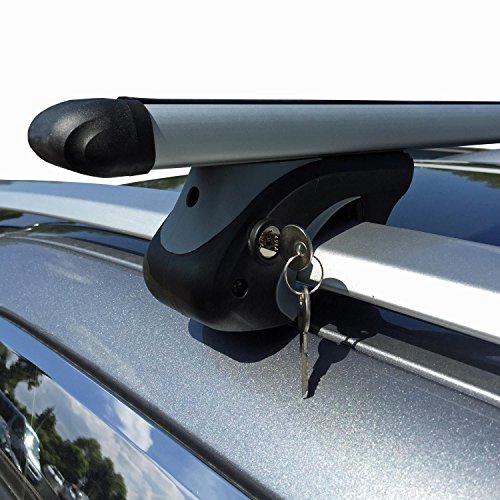 VDP Vaca, XL135, de Aluminio, para el Techo del Coche, aguanta hasta 90 kg, con Cierre VDPSC VDP Vaca, XL135, de Aluminio, para el Techo del Coche, aguanta hasta 90 kg, con Cierre VDPSC