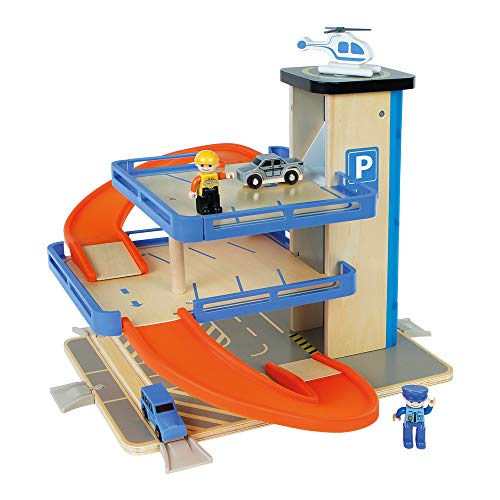 WOOMAX- Parking de madera con accesorios (Colorbaby 46258) WOOMAX- Parking de madera con accesorios (Colorbaby 46258)