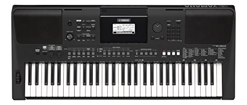 Yamaha PSR-E463 - Teclado digital portátil para principiantes, optimo para interpretar cualquier estilo de música, con 61 teclas, color negro