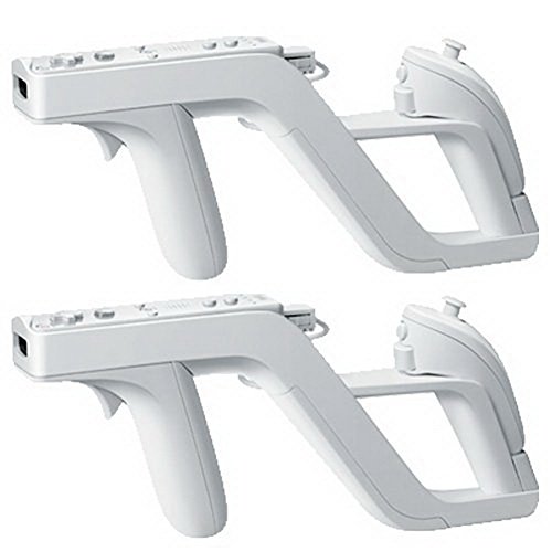 YiYunTE 2 Zapper Pistola Gun para Mando Inalámbrico Wii Controlador Remoto Inalámbrico Juego para Nunchunk Mando Wii YiYunTE 2 Zapper Pistola Gun para Mando Inalámbrico Wii Controlador Remoto Inalámbrico Juego para Nunchunk Mando Wii