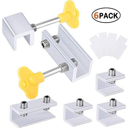 ZFYQ 6 Pack Cerradura de seguridad para ventana corredera ajustable, marco de puerta con cerradura de aleación de aluminio, con cerradura de seguridad y llaves ZFYQ 6 Pack Cerradura de seguridad para ventana corredera ajustable, marco de puerta con cerradura de aleación de aluminio, con cerradura de seguridad y llaves