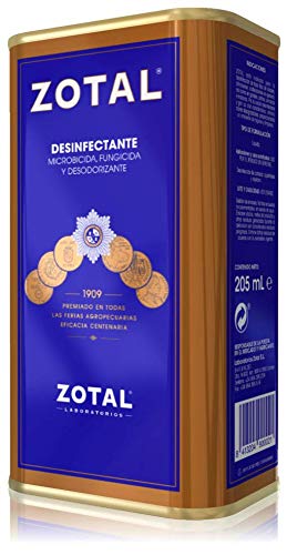 Zotal desinfectante, fungicida y desodorizante 205ml. Zotal desinfectante, fungicida y desodorizante 205ml.