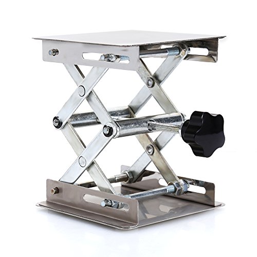 4 x 4 "científico Plataforma elevadora de laboratorio de acero inoxidable, Tijera Gato Levantador Estante de elevación de laboratorio 100 * 100 mm 4 x 4 "científico Plataforma elevadora de laboratorio de acero inoxidable, Tijera Gato Levantador Estante de elevación de laboratorio 100 * 100 mm